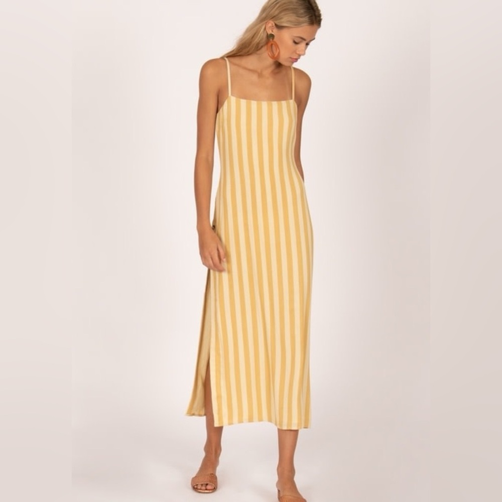 Amuse Society Striped Midi Dress